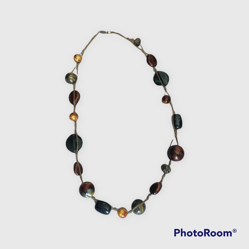 Warm Tone beads Necklace
